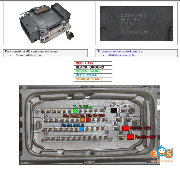 Read Opel Zafira PSG6 Pin Code by Autel KM100