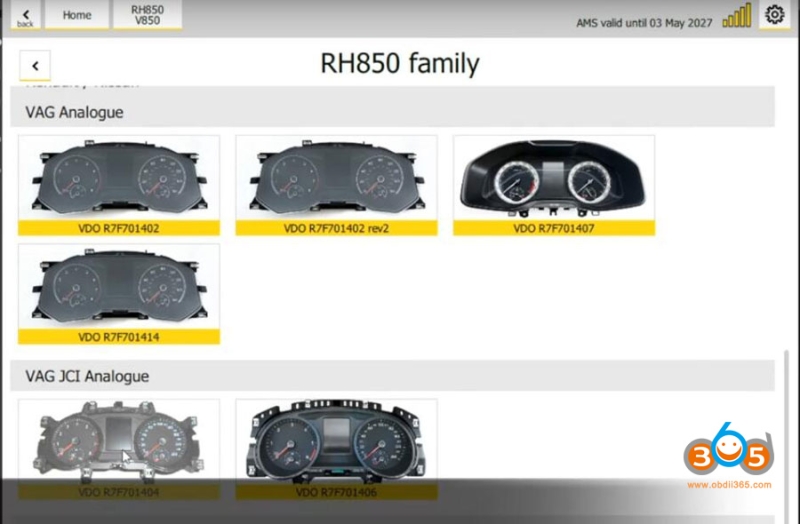 Read VAG MQB RH850 Cluster by Xhorse Yanhua Autel or CG100X