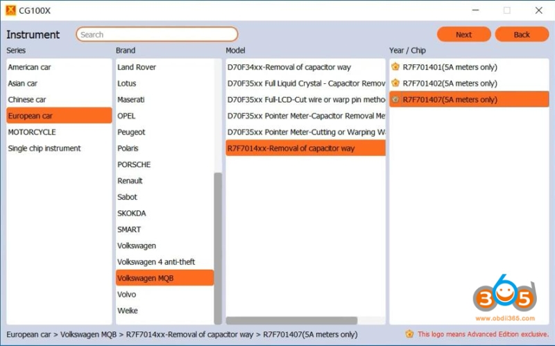 Read VAG MQB RH850 Cluster by Xhorse Yanhua Autel or CG100X