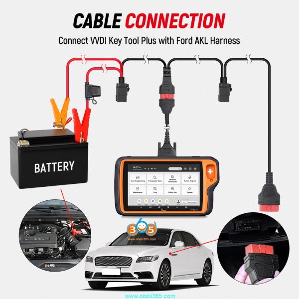 Top Cables to Disable Ford 2015+ AKL Active Alarm