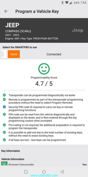 Which Tool to Program 2023 Jeep Compass Proximity Push Start key?