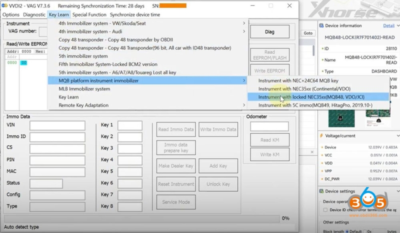 Xhorse Multi Prog+ VVDI2 Add VAG MQB RH850 Key
