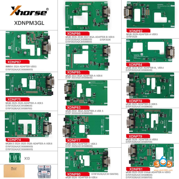 Xhorse vs Yanhua Mini ACDP MQB Solder Free Adapters