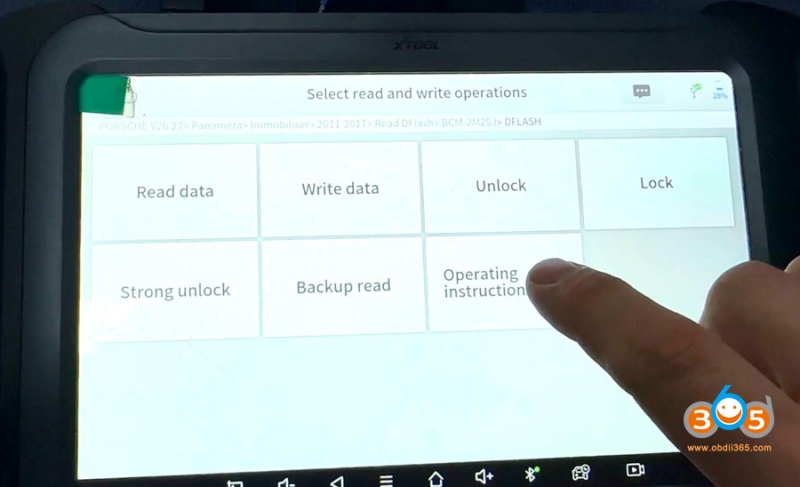 Xtool KC501 Read Porsche BCM 2011-2017 2M25J