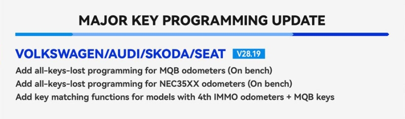 Xtool Now Supports VAG MQB NEC35XX Key Programming