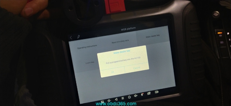 Xtool X100 PAD3 Adds VW Tiguan 2018 MQB Key