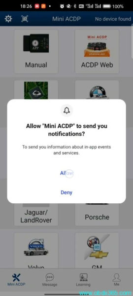 Yanhua Mini ACDP Cannot Open App Solution