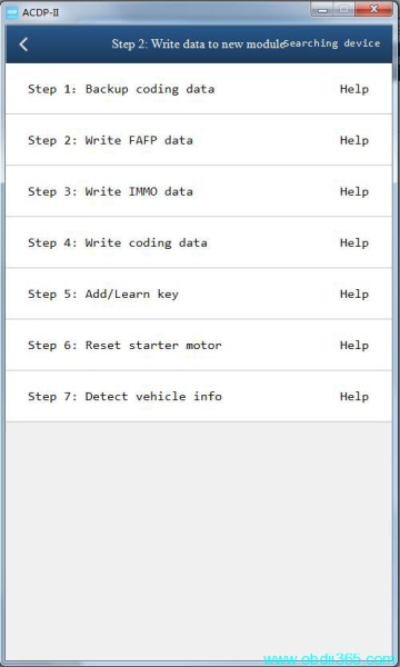 Yanhua Mini ACDP Replace BMW FEM/BDC Module Guide