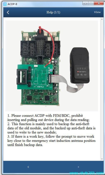 Yanhua Mini ACDP Replace BMW FEM/BDC Module Guide