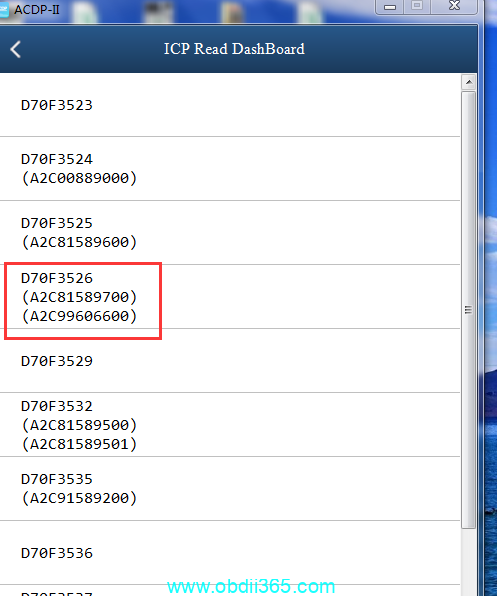 Yanhua Mini ACDP Wiring Diagram to VAG MQB D70F3526 Cluster