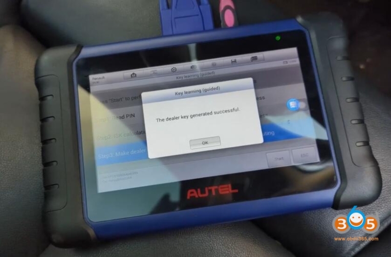 Autel IM508 Program 2019 Renault Kadjar All Keys Lost via OBD