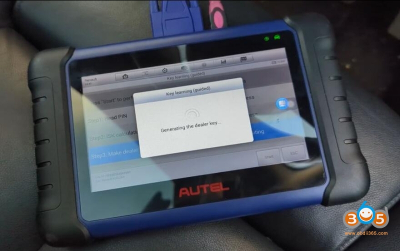 Autel IM508 Program 2019 Renault Kadjar All Keys Lost via OBD