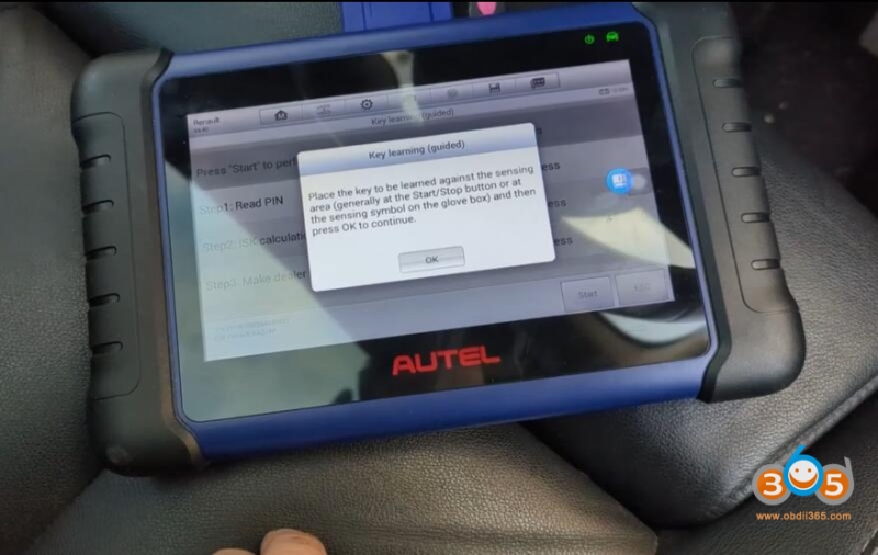 Autel IM508 Program 2019 Renault Kadjar All Keys Lost via OBD