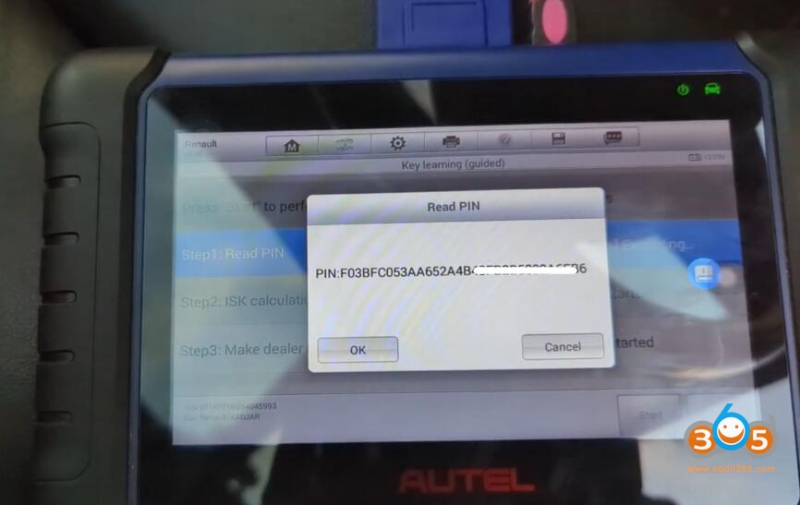 Autel IM508 Program 2019 Renault Kadjar All Keys Lost via OBD