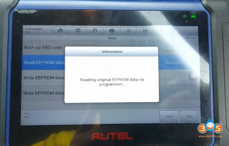 Autel IM508 VW Golf VDO 2009- All Keys Lost in Service Mode