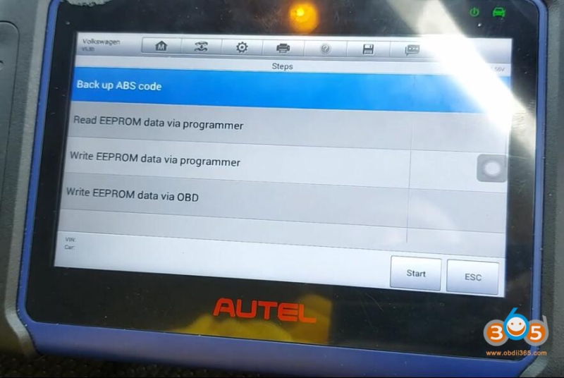 Autel IM508 VW Golf VDO 2009- All Keys Lost in Service Mode