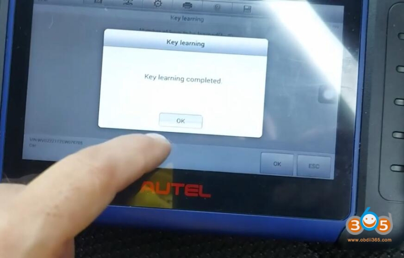 Autel IM508 VW Golf VDO 2009- All Keys Lost in Service Mode