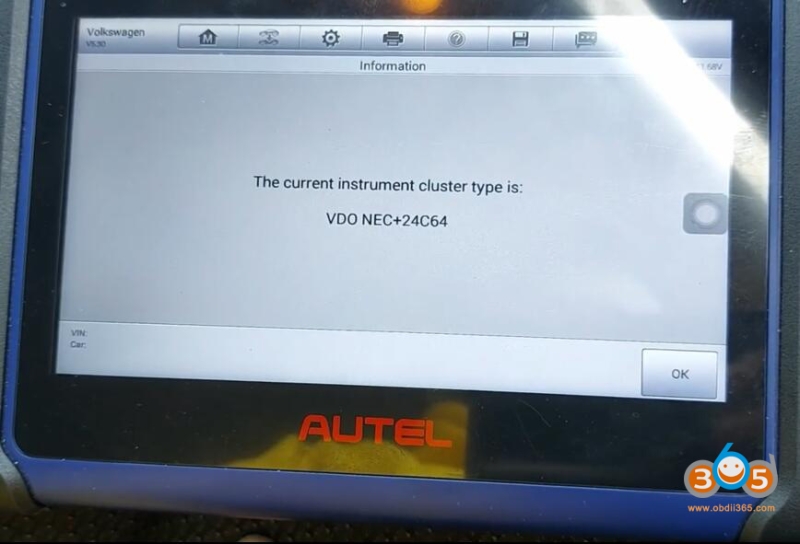 Autel IM508 VW Golf VDO 2009- All Keys Lost in Service Mode