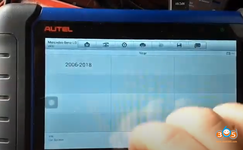 Autel IM508+ XP400 Read Mercedes Sprinter W906 Key Password via Dump