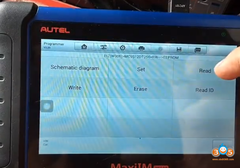 Autel IM508+ XP400 Read Mercedes Sprinter W906 Key Password via Dump