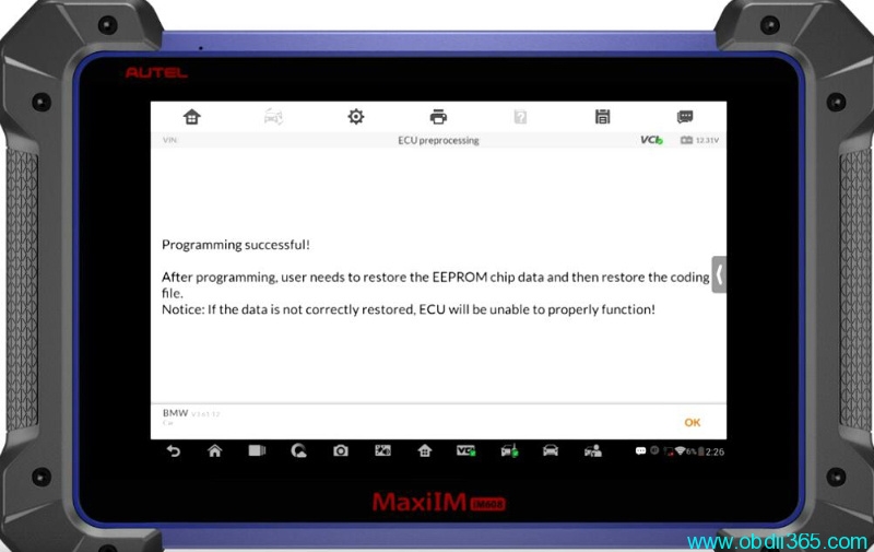 Autel IM608 BMW FEM All Keys Lost Car Not Start Solution