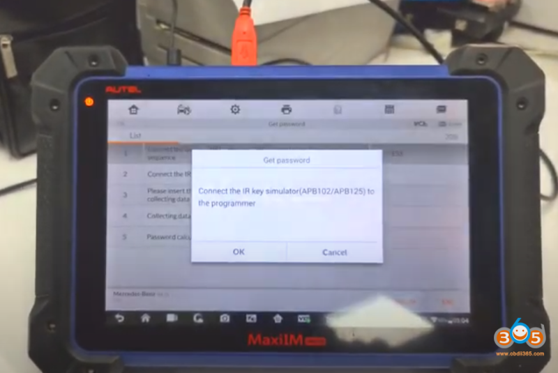 Autel IM608 Calculate MB W208 W210 Password without G-Box