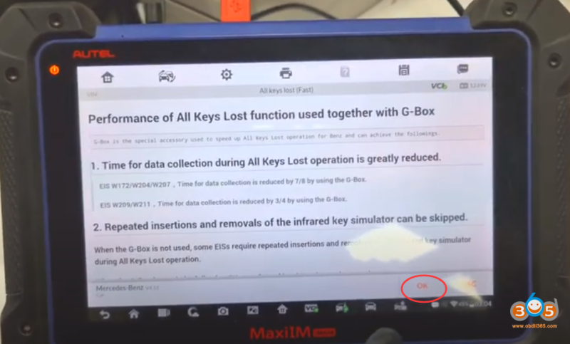 Autel IM608 Calculate MB W208 W210 Password without G-Box