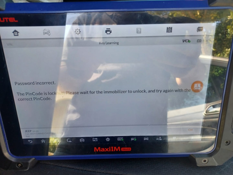 Autel IM608 Failed to Read 2018 Grand Cherokee Pin Code Solution