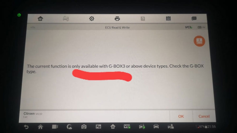 Autel IM608 Function Only Available with G-BOX3?