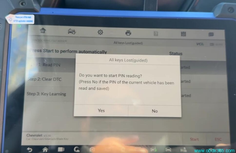 Autel IM608 Program 2020 Chevy Silverado All Keys Lost