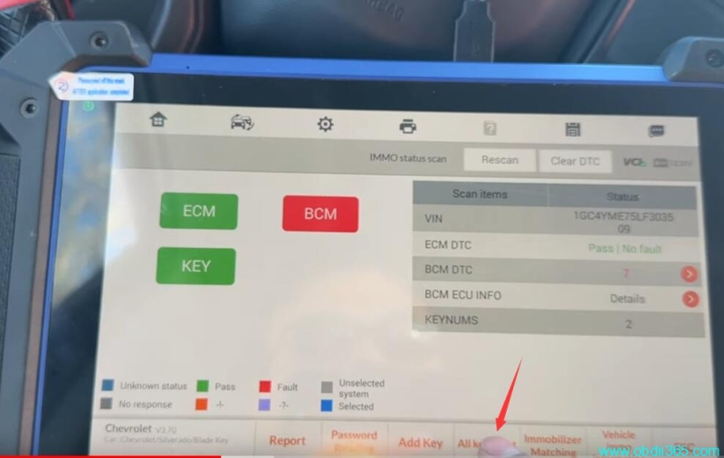 Autel IM608 Program 2020 Chevy Silverado All Keys Lost