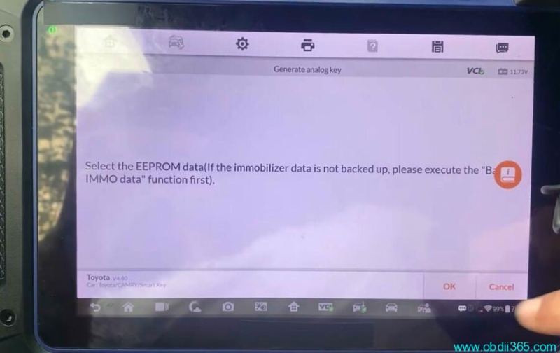 Autel IM608 Program 2022 Toyota Camry All Keys Lost by OBD