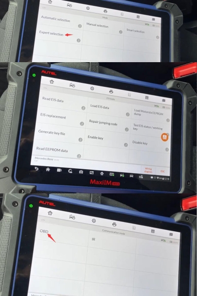 Autel IM608 Program Mercedes W169 All Keys Lost via OBD