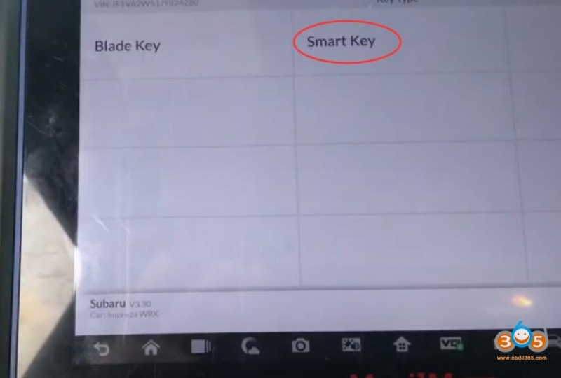 Autel IM608 Program Subaru WRX STI 2018 Smart Key Success