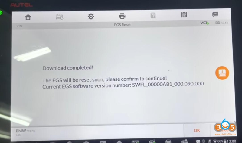 Autel IM608 Reset Used BMW Transmission EGS