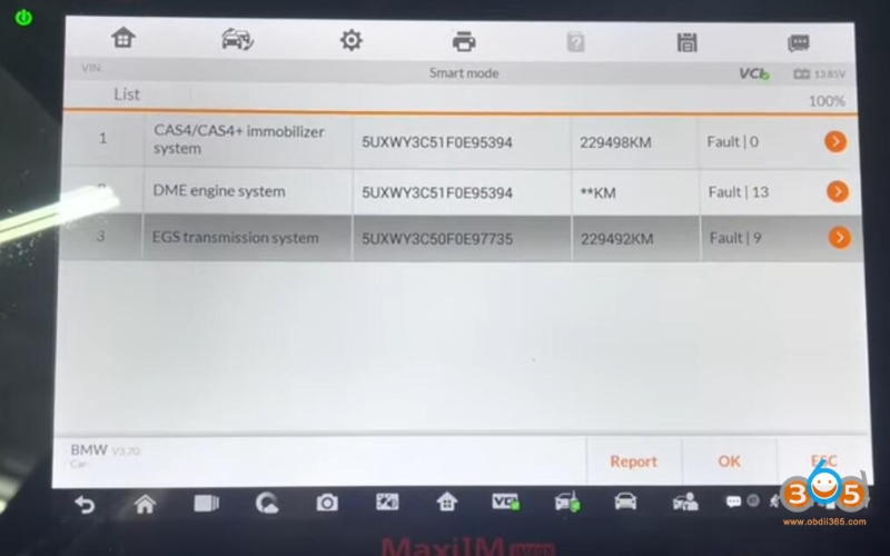 Autel IM608 Reset Used BMW Transmission EGS