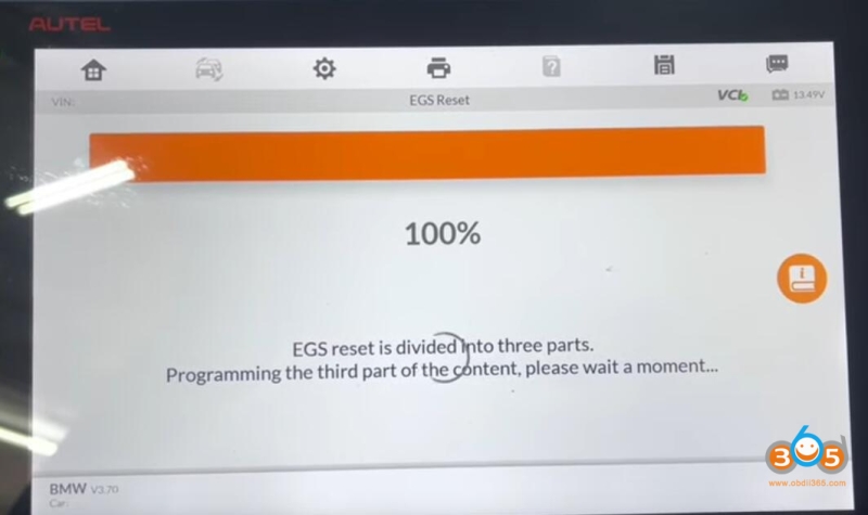 Autel IM608 Reset Used BMW Transmission EGS
