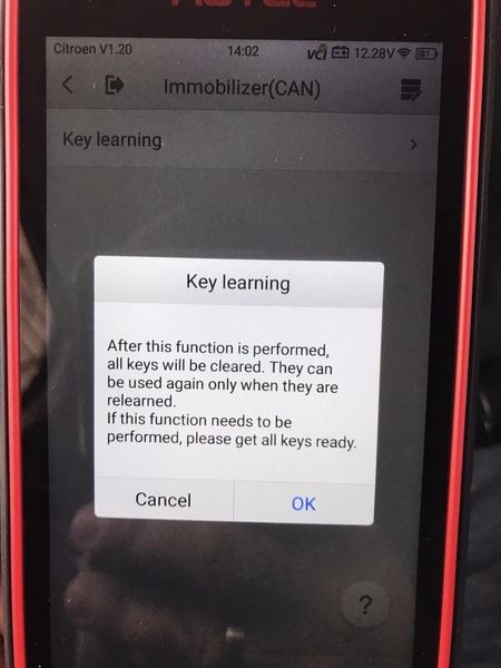 Autel KM100 Citroen C3 2017 Key Learning