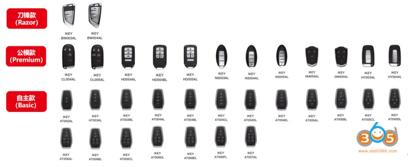 Autel Razor vs Premium vs Basic Smart Key