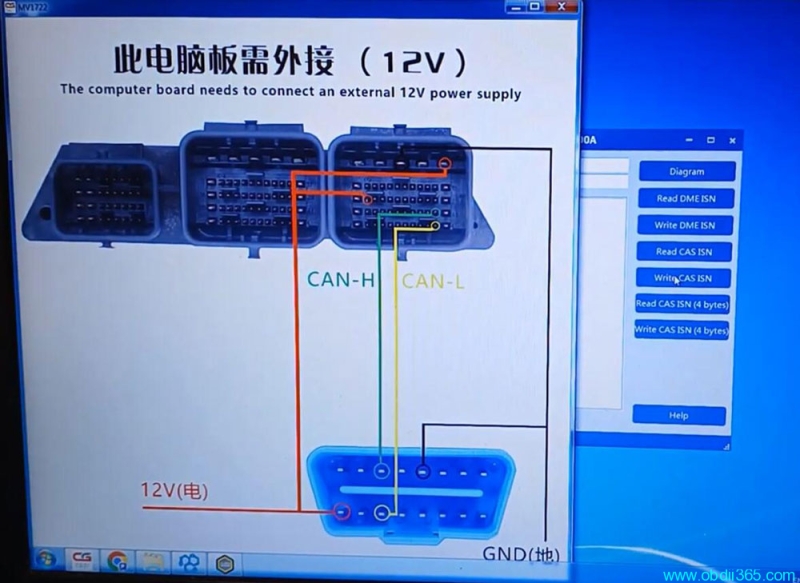 CGDI BMW Read ISN from MINI Cooper MEV17.2.2 ECU