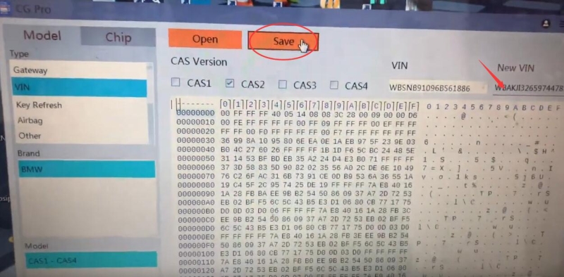 How to Change BMW CAS2 VIN with CGPro via EEPROM?