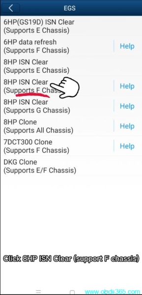 How to Clear BMW F Series 8HP EGS ISN by Yanhua Mini ACDP?