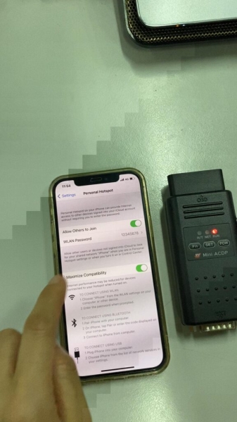 How to Configure iPhone 12 Hotspot for Yanhua Mini ACDP?