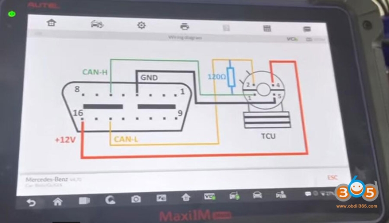 How to Connect and Renew Mercedes W204 TCM with Autel IM608?