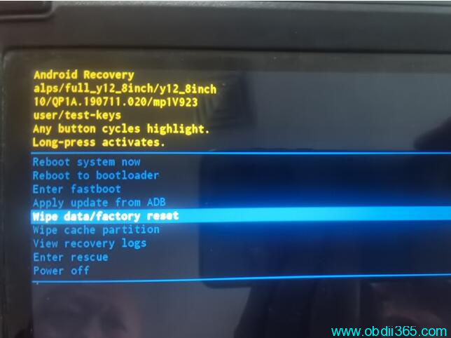 How to Factory Reset Launch X431 IMMO Elite Tablet?