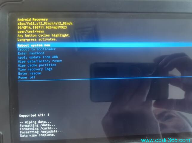 How to Factory Reset Launch X431 IMMO Elite Tablet?