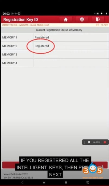 How to Register Nissan Pathfinder 2012 Key with Launch X431 V+?