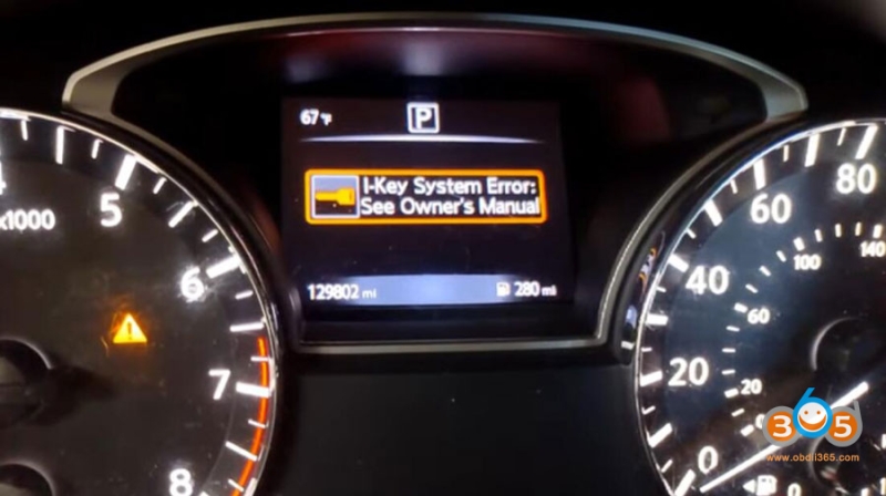 How to Solve Nissan/Infinity I-Key System Error?