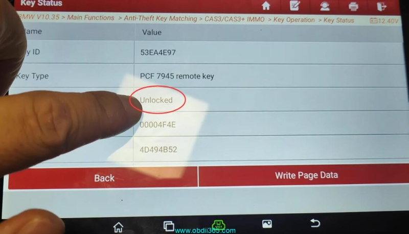 How to Unlock BMW CAS3 Key with Launch X431 IMMO Plus?