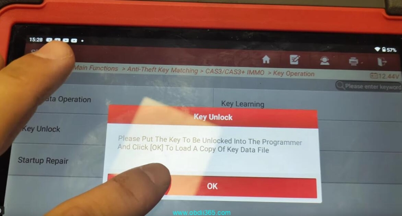 How to Unlock BMW CAS3 Key with Launch X431 IMMO Plus?